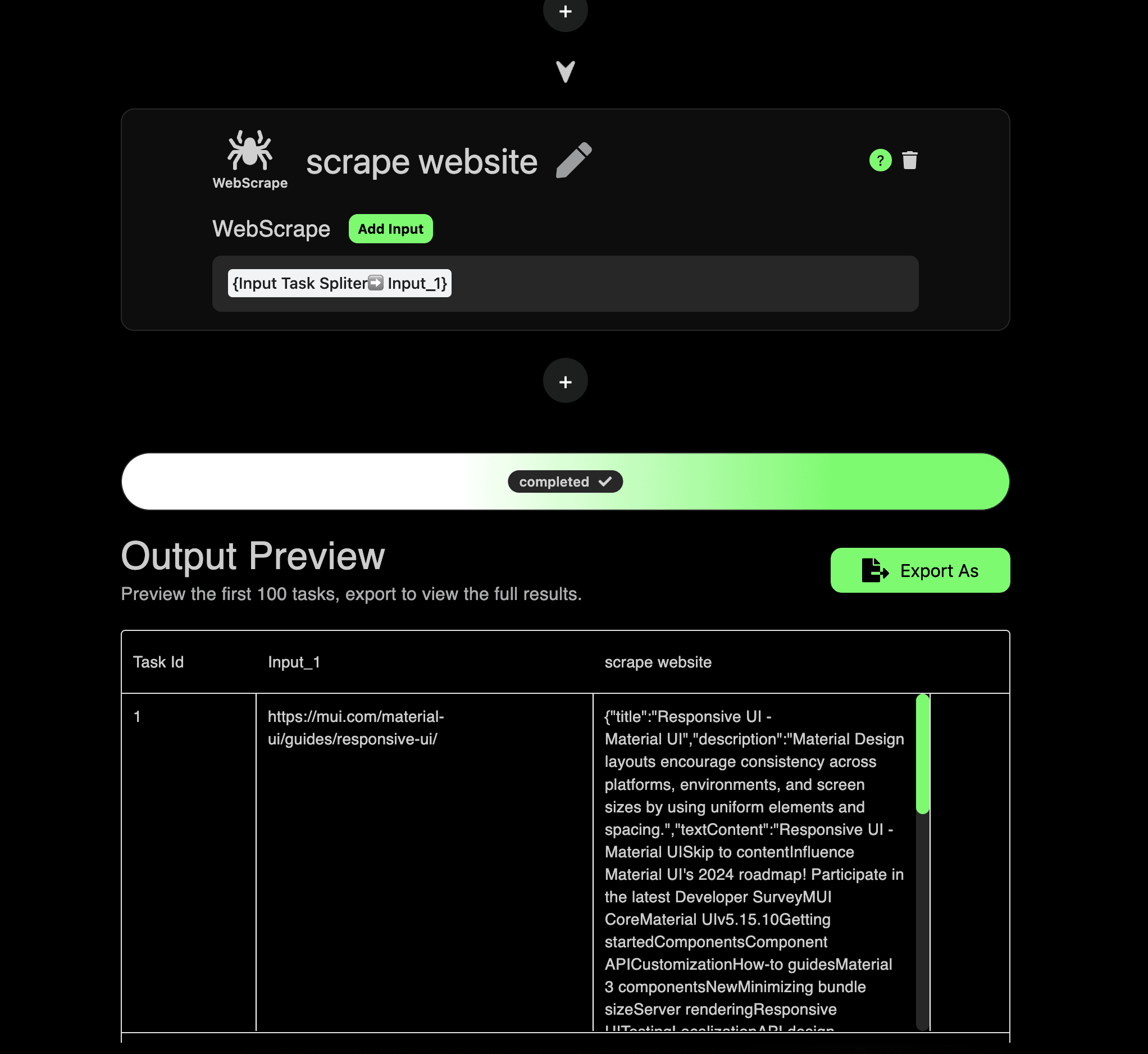 No-code Web Scraping Builder